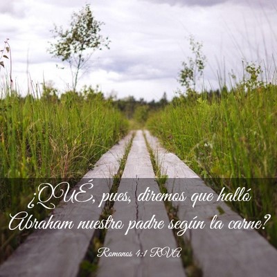 Picture 03 - Romanos 4:1 RVA - ¿QUÉ, pues, diremos que halló Abraham nuestro - Bible Verse Picture