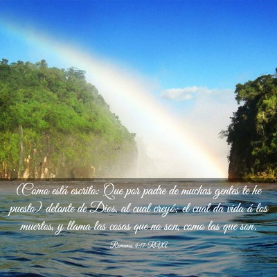 Picture 03 - Romanos 4:17 RVA - (Como está escrito: Que por padre de muchas - Bible Verse Picture