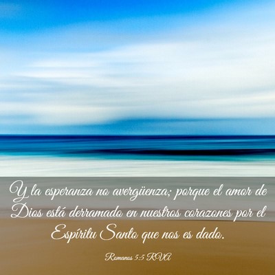 Picture 03 - Romanos 5:5 RVA - Y la esperanza no avergüenza; porque el amor de - Bible Verse Picture
