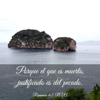 Picture 03 - Romanos 6:7 RVA - Porque el que es muerto, justificado es del - Bible Verse Picture