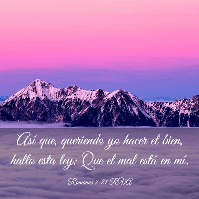 Picture 03 - Romanos 7:21 RVA - Así que, queriendo yo hacer el bien, hallo esta - Bible Verse Picture