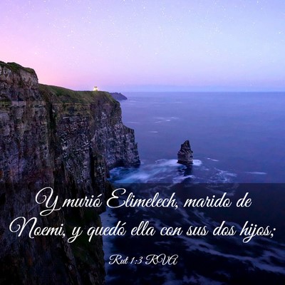 Picture 03 - Rut 1:3 RVA - Y murió Elimelech, marido de Noemi, y quedó - Bible Verse Picture