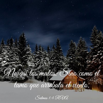 Picture 03 - Salmos 1:4 RVA - No así los malos: Sino como el tamo que arrebata - Bible Verse Picture