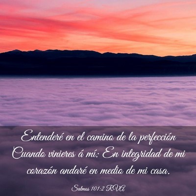 Picture 03 - Salmos 101:2 RVA - Entenderé en el camino de la perfección Cuando - Bible Verse Picture