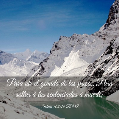 Picture 03 - Salmos 102:20 RVA - Para oir el gemido de los presos, Para soltar á - Bible Verse Picture