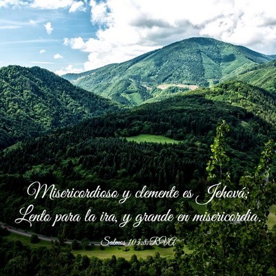 Picture 03 - Salmos 103:8 RVA - Misericordioso y clemente es Jehová; Lento para - Bible Verse Picture