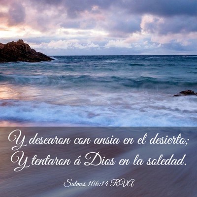 Picture 03 - Salmos 106:14 RVA - Y desearon con ansia en el desierto; Y tentaron - Bible Verse Picture