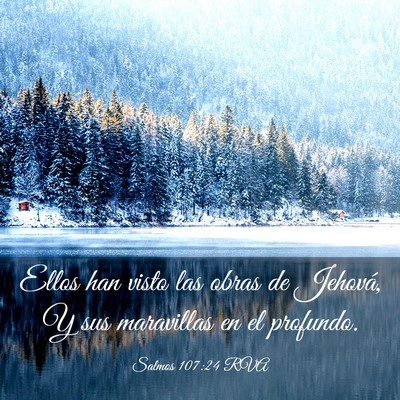 Picture 03 - Salmos 107:24 RVA - Ellos han visto las obras de Jehová, Y sus - Bible Verse Picture
