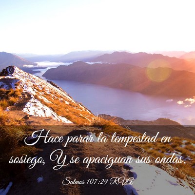 Picture 03 - Salmos 107:29 RVA - Hace parar la tempestad en sosiego, Y se - Bible Verse Picture