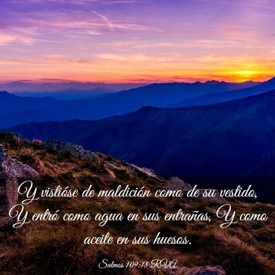 Picture 03 - Salmos 109:18 RVA - Y vistióse de maldición como de su vestido, Y - Bible Verse Picture