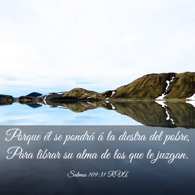 Picture 03 - Salmos 109:31 RVA - Porque él se pondrá á la diestra del pobre, - Bible Verse Picture