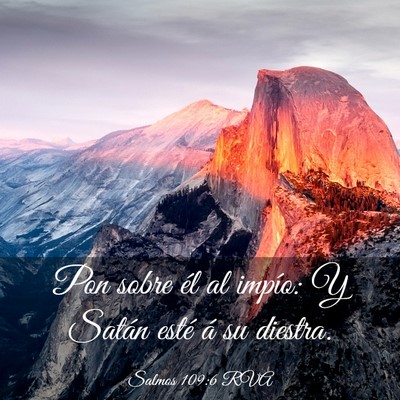 Picture 03 - Salmos 109:6 RVA - Pon sobre él al impío: Y Satán esté á su - Bible Verse Picture