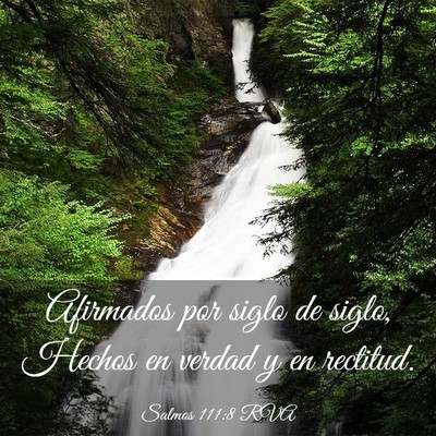 Picture 03 - Salmos 111:8 RVA - Afirmados por siglo de siglo, Hechos en verdad y - Bible Verse Picture