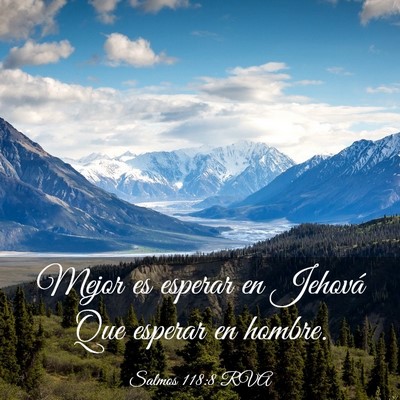 Picture 03 - Salmos 118:8 RVA - Mejor es esperar en Jehová Que esperar en - Bible Verse Picture