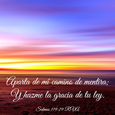 Picture 03 - Salmos 119:29 RVA - Aparta de mí camino de mentira; Y hazme la - Bible Verse Picture