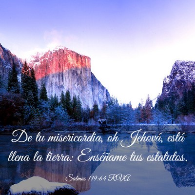 Picture 03 - Salmos 119:64 RVA - De tu misericordia, oh Jehová, está llena la - Bible Verse Picture