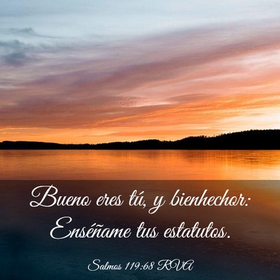 Picture 03 - Salmos 119:68 RVA - Bueno eres tú, y bienhechor: Enséñame tus - Bible Verse Picture