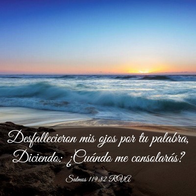 Picture 03 - Salmos 119:82 RVA - Desfallecieron mis ojos por tu palabra, Diciendo: - Bible Verse Picture