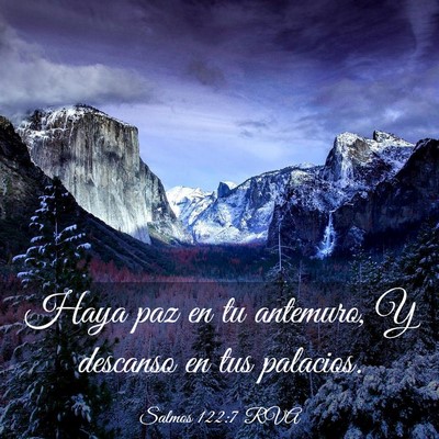 Picture 03 - Salmos 122:7 RVA - Haya paz en tu antemuro, Y descanso en tus - Bible Verse Picture