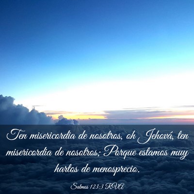 Picture 03 - Salmos 123:3 RVA - Ten misericordia de nosotros, oh Jehová, ten - Bible Verse Picture