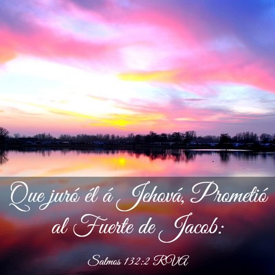 Picture 03 - Salmos 132:2 RVA - Que juró él á Jehová, Prometió al Fuerte de - Bible Verse Picture