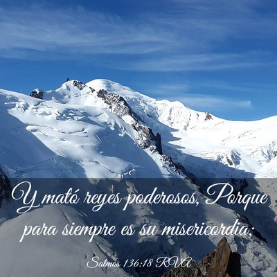 Picture 03 - Salmos 136:18 RVA - Y mató reyes poderosos, Porque para siempre es - Bible Verse Picture