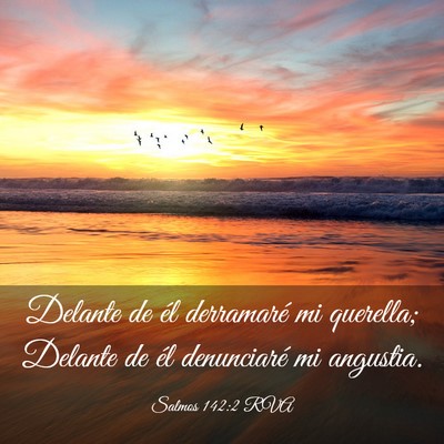 Picture 03 - Salmos 142:2 RVA - Delante de él derramaré mi querella; Delante de - Bible Verse Picture