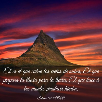 Picture 03 - Salmos 147:8 RVA - El es el que cubre los cielos de nubes, El que - Bible Verse Picture