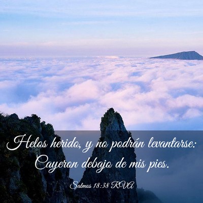 Picture 03 - Salmos 18:38 RVA - Helos herido, y no podrán levantarse: Cayeron - Bible Verse Picture