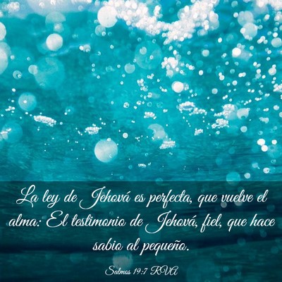 Picture 03 - Salmos 19:7 RVA - La ley de Jehová es perfecta, que vuelve el - Bible Verse Picture