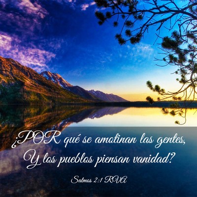 Picture 03 - Salmos 2:1 RVA - ¿POR qué se amotinan las gentes, Y los pueblos - Bible Verse Picture