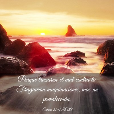 Picture 03 - Salmos 21:11 RVA - Porque trazaron el mal contra ti: Fraguaron - Bible Verse Picture