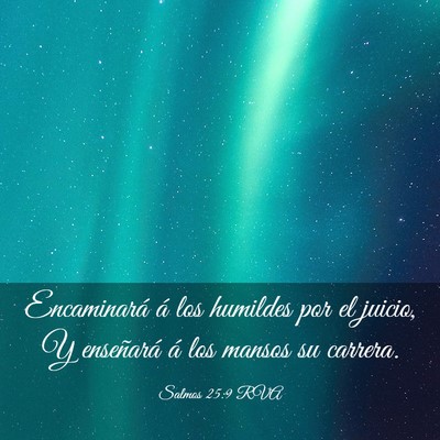 Picture 03 - Salmos 25:9 RVA - Encaminará á los humildes por el juicio, Y - Bible Verse Picture