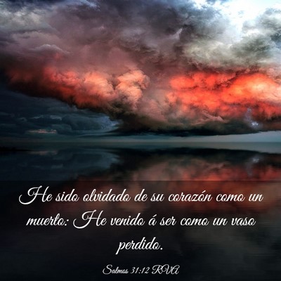 Picture 03 - Salmos 31:12 RVA - He sido olvidado de su corazón como un muerto: - Bible Verse Picture