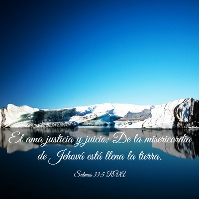 Picture 03 - Salmos 33:5 RVA - El ama justicia y juicio: De la misericordia de - Bible Verse Picture