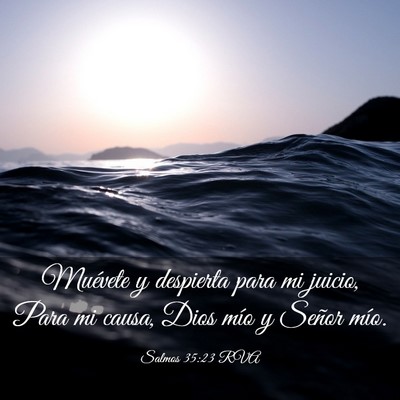 Picture 03 - Salmos 35:23 RVA - Muévete y despierta para mi juicio, Para mi - Bible Verse Picture