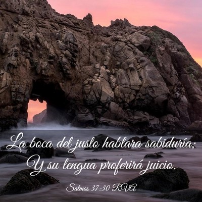 Picture 03 - Salmos 37:30 RVA - La boca del justo hablara sabiduría; Y su lengua - Bible Verse Picture