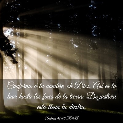 Picture 03 - Salmos 48:10 RVA - Conforme á tu nombre, oh Dios, Así es tu loor - Bible Verse Picture
