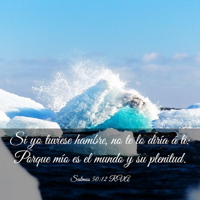 Picture 03 - Salmos 50:12 RVA - Si yo tuviese hambre, no te lo diría á ti: - Bible Verse Picture