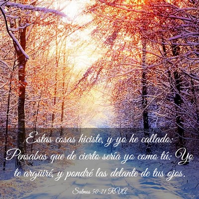 Picture 03 - Salmos 50:21 RVA - Estas cosas hiciste, y yo he callado: Pensabas - Bible Verse Picture