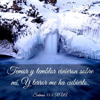 Picture 03 - Salmos 55:5 RVA - Temor y temblor vinieron sobre mí, Y terror me - Bible Verse Picture