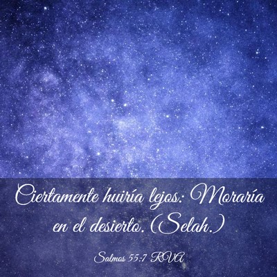 Picture 03 - Salmos 55:7 RVA - Ciertamente huiría lejos: Moraría en el - Bible Verse Picture