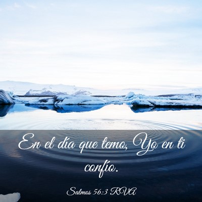 Picture 03 - Salmos 56:3 RVA - En el día que temo, Yo en ti - Bible Verse Picture