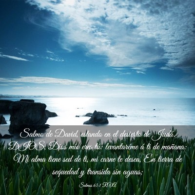 Picture 03 - Salmos 63:1 RVA - Salmo de David, estando en el desierto de Judá. - Bible Verse Picture