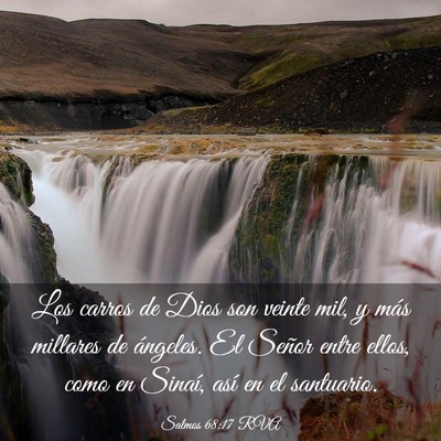 Picture 03 - Salmos 68:17 RVA - Los carros de Dios son veinte mil, y más - Bible Verse Picture