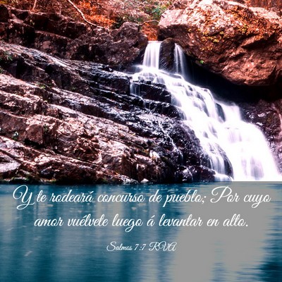 Picture 03 - Salmos 7:7 RVA - Y te rodeará concurso de pueblo; Por cuyo amor - Bible Verse Picture