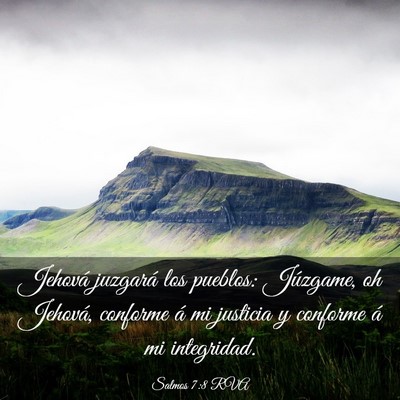 Picture 03 - Salmos 7:8 RVA - Jehová juzgará los pueblos: Júzgame, oh - Bible Verse Picture