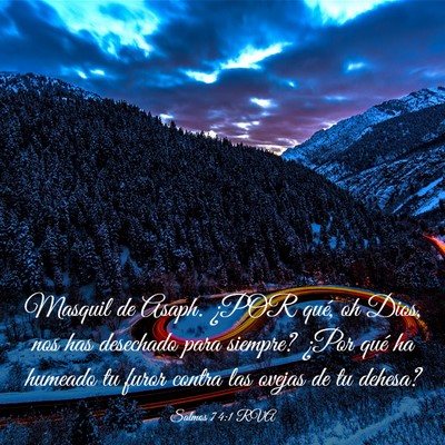 Picture 03 - Salmos 74:1 RVA - Masquil de Asaph. ¿POR qué, oh Dios, nos has - Bible Verse Picture