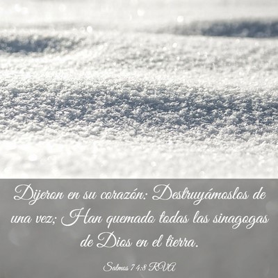 Picture 03 - Salmos 74:8 RVA - Dijeron en su corazón: Destruyámoslos de una - Bible Verse Picture