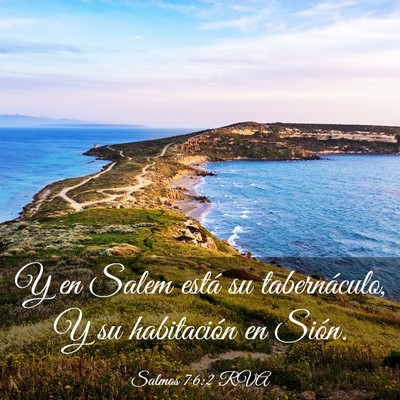Picture 03 - Salmos 76:2 RVA - Y en Salem está su tabernáculo, Y su - Bible Verse Picture